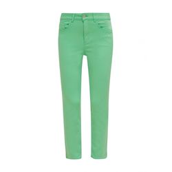 comma Slim: trousers with garment dye - green (7303)
