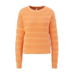 Q/S designed by Pull à motif tricoté  - orange (2130)