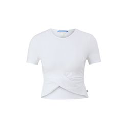 Q/S designed by T-shirt with knot detail - white (0100)