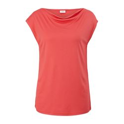s.Oliver Black Label T-shirt with a waterfall neckline - pink (4515)