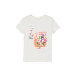 s.Oliver Red Label T-shirt with front print - white (0210)