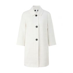 comma Lightweight bouclé coat - white (0120)