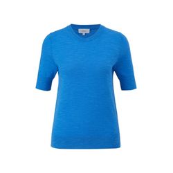 s.Oliver Red Label Feinstrick-Pullover mit kurzen Ärmeln - blau (5520)