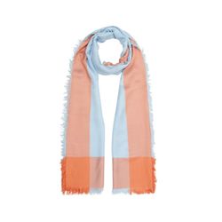 s.Oliver Red Label Viscose scarf in two color look - blue (5081)