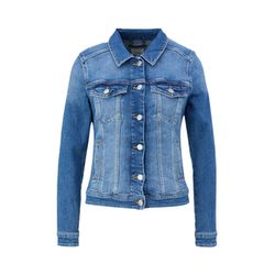 Q/S designed by Stretch cotton denim jacket - blue (56Z6)