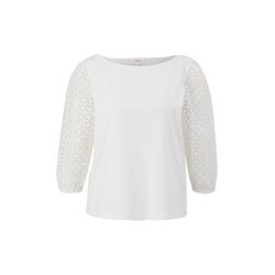 s.Oliver Red Label Top in a mix of materials - white (0210)