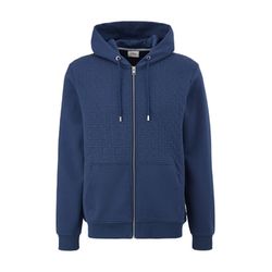 s.Oliver Red Label Sweat jacket with textured pattern - blue (5864)
