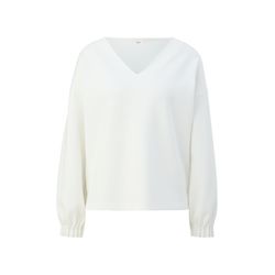 s.Oliver Black Label Sweat-shirt en scuba  - blanc (0200)