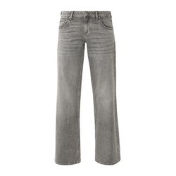 Q/S designed by Slim: Jeans mit Wide leg - grau (93Z7)