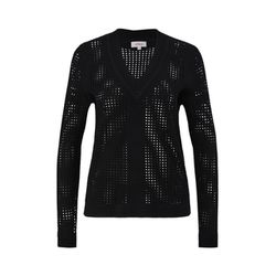 s.Oliver Red Label Sweater with a lace pattern - black (9999)