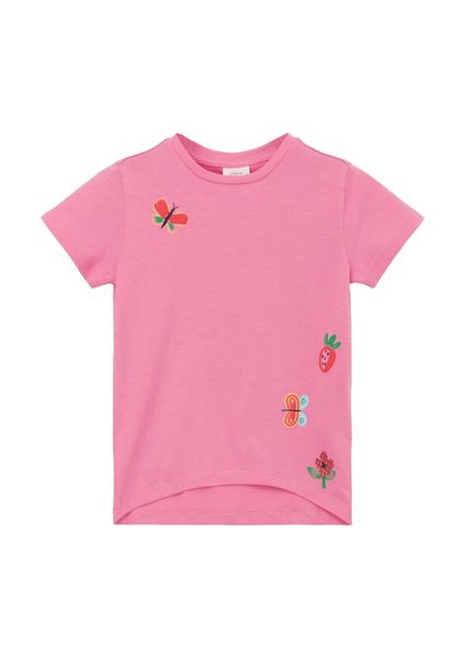 s.Oliver Red Label T-shirt with graphic print - pink (4419)