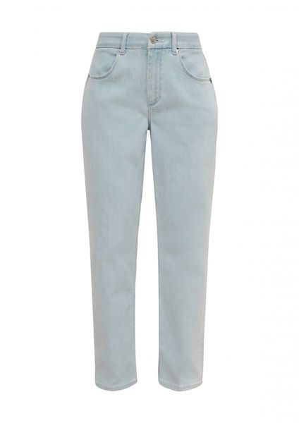 comma Relaxed: Straight leg-Jeans - blau (54Z4)