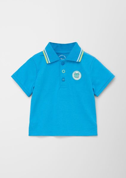 s.Oliver Red Label Polo shirt with motif patch on the chest - blue (6431)