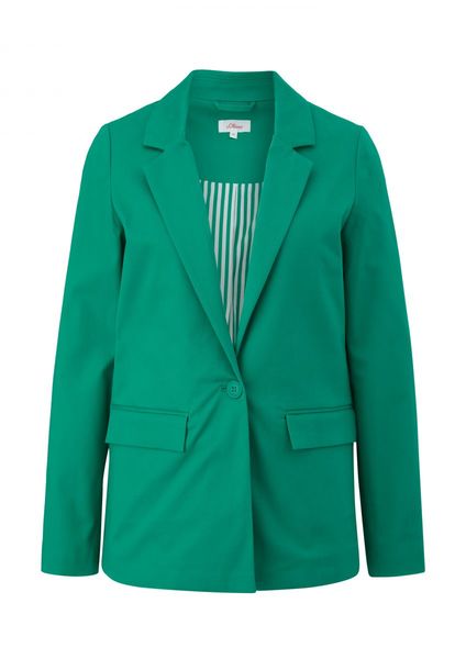 s.Oliver Red Label Cotton stretch blazer  - green (7646)