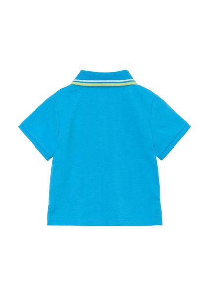 s.Oliver Red Label Polo-Shirt mit Motiv-Patch auf der Brust - blau (6431)