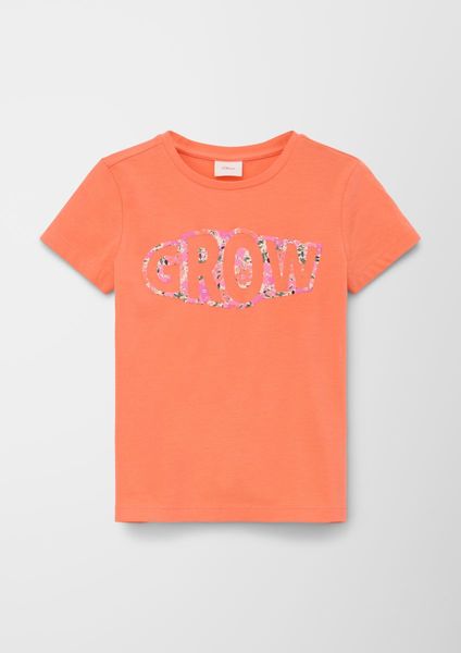 s.Oliver Red Label T-Shirt mit floralem Print  - orange (2034)