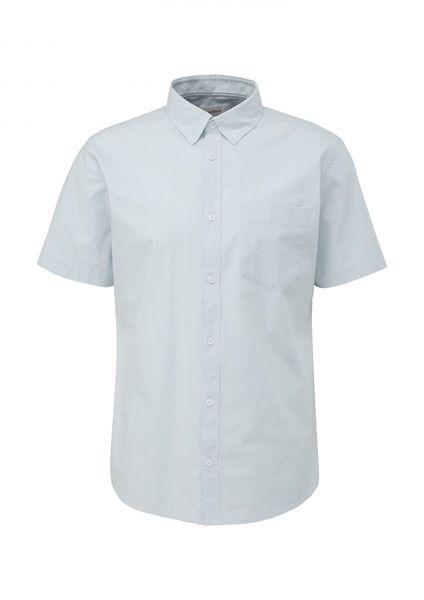 s.Oliver Red Label Short-sleeved shirt with a button-down collar - blue (50M2)