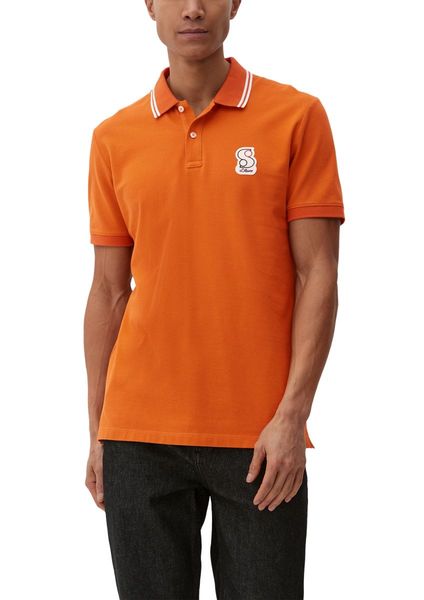 s.Oliver Red Label Polo avec patch  - orange (2258)