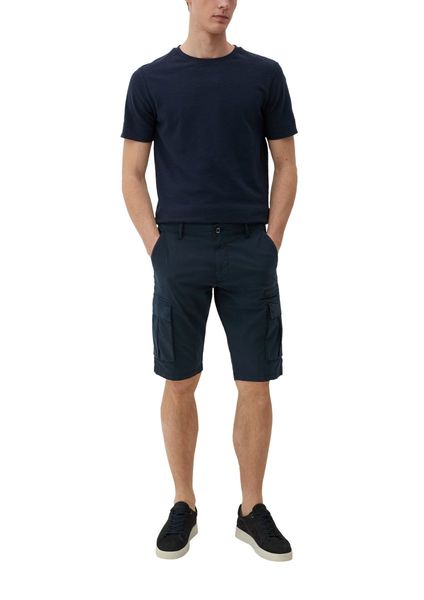 s.Oliver Red Label Relaxed : bermuda avec poches cargo - bleu (5955)