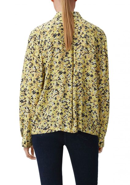 comma CI Viscose blouse with an all-over print   - yellow (11C3)