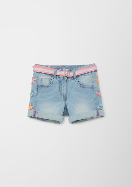 s.Oliver Red Label Regular: Shorts mit Embroidery - blau (52Z2)