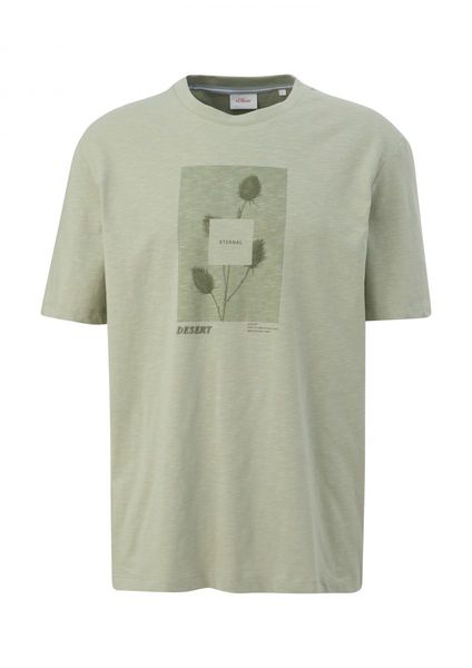 s.Oliver Red Label T-Shirt mit Frontprint  - grün (78D2)