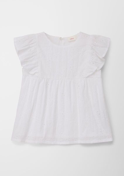 s.Oliver Red Label Broderie anglaise blouse  - white (0100)