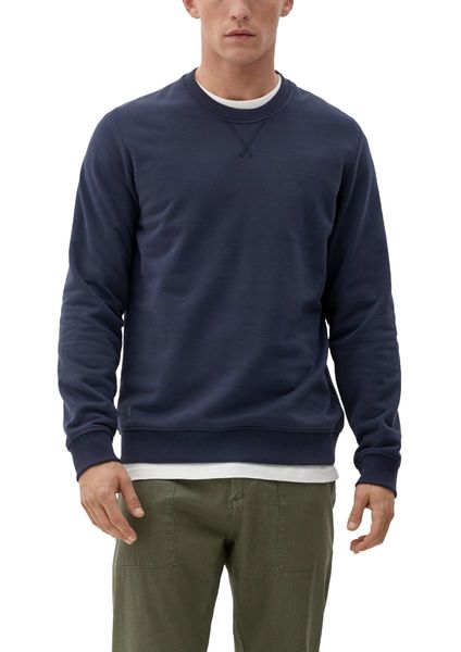 s.Oliver Red Label Sweatshirt with logo print - blue (5955)