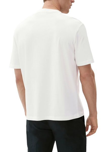 s.Oliver Red Label T-shirt avec imprimé sur le devant - blanc (01D2)