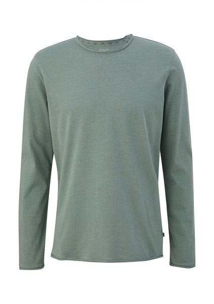 Q/S designed by Long sleeve with rolled hem - green (7816)