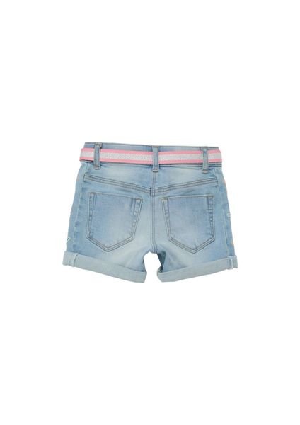 s.Oliver Red Label Regular: Shorts with Embroidery - blue (52Z2)