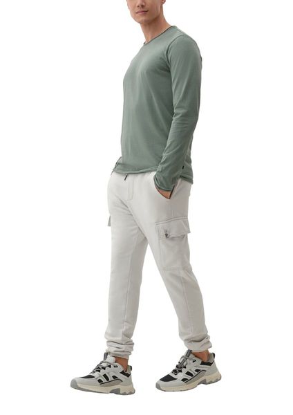 Q/S designed by Long sleeve with rolled hem - green (7816)