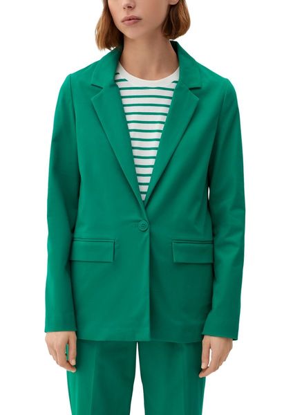 s.Oliver Red Label Cotton stretch blazer  - green (7646)