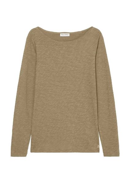 Marc O'Polo Long sleeve with boat neckline - brown (750)