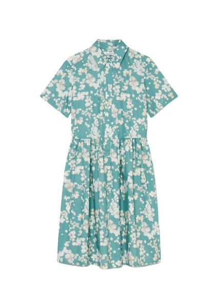 Marc O'Polo Blouse dress with ruffled skirt - green (B72)