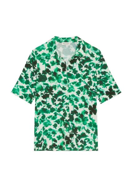 Marc O'Polo Jersey blouse with allover pattern  - green (B97)