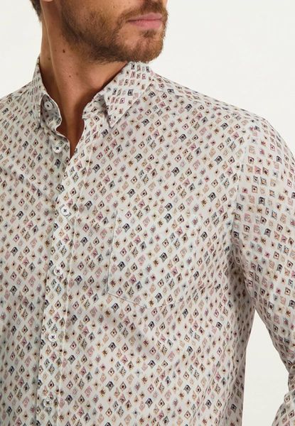 State of Art Shirt with allover print - white (1142)