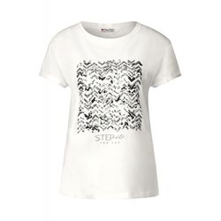 Street One T-shirt with sequin detail - white (20108)