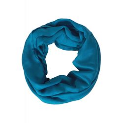 Street One Loop scarf in solid color - blue (14718)