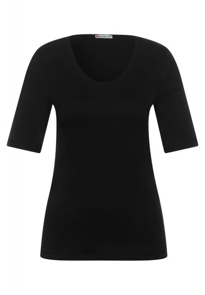 Street One Plain color t-shirt - black (10001)