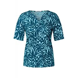 Cecil Tunic shirt with allover print - blue (24744)