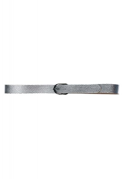 Cecil Shiny Leather Belt - silver (14644)