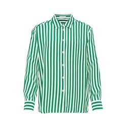 Opus Striped blouse - Famila - white/green (30014)