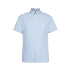 Tommy Hilfiger Dobby Slim Fit Short Sleeve Shirt - blue (C14)