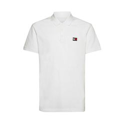 Tommy Jeans Classic Fit Poloshirt mit Badge - weiß (YBR)