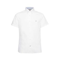 Tommy Hilfiger Dobby Slim Fit Short Sleeve Shirt - white (YCF)