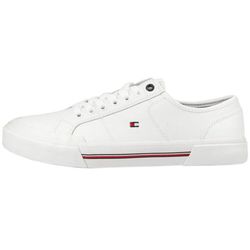 Tommy Hilfiger Signature Detail Flag Embroidery Trainers - white (YBS)