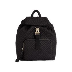 Tommy Hilfiger TH Monogram backpack with quilting - black (BDS)