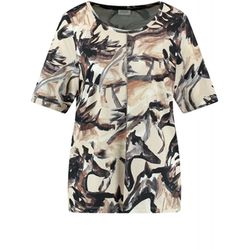 Gerry Weber Collection T-shirt with all-over print - beige/white/black (09018)