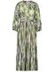 Gerry Weber Collection Patterned A-line dress with tie belt - beige/white/green (09058)